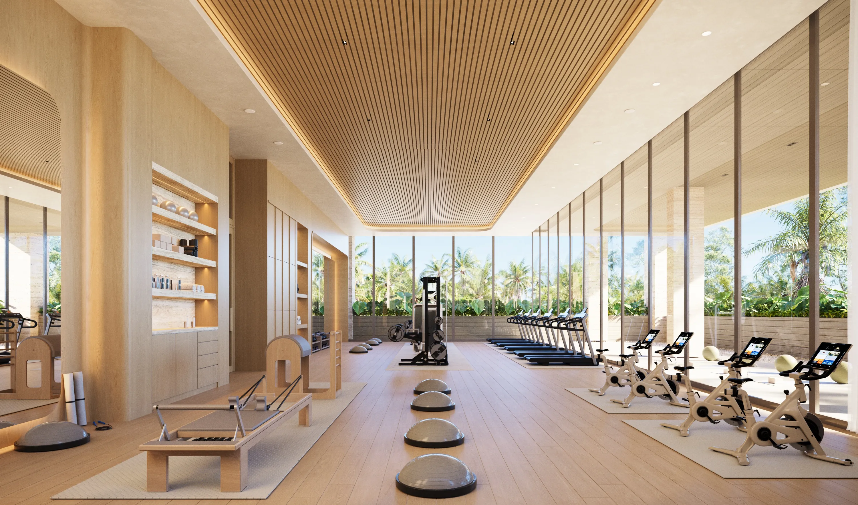 Gimnasio equipado