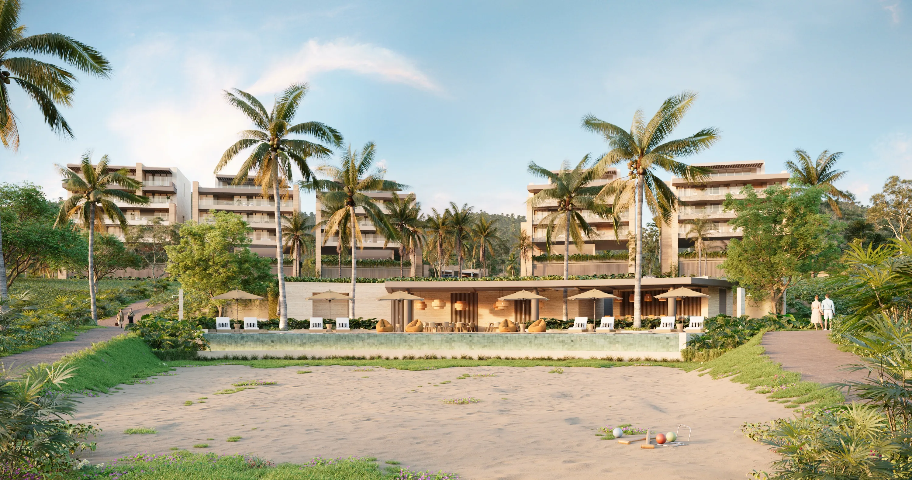 Beach club, área exterior