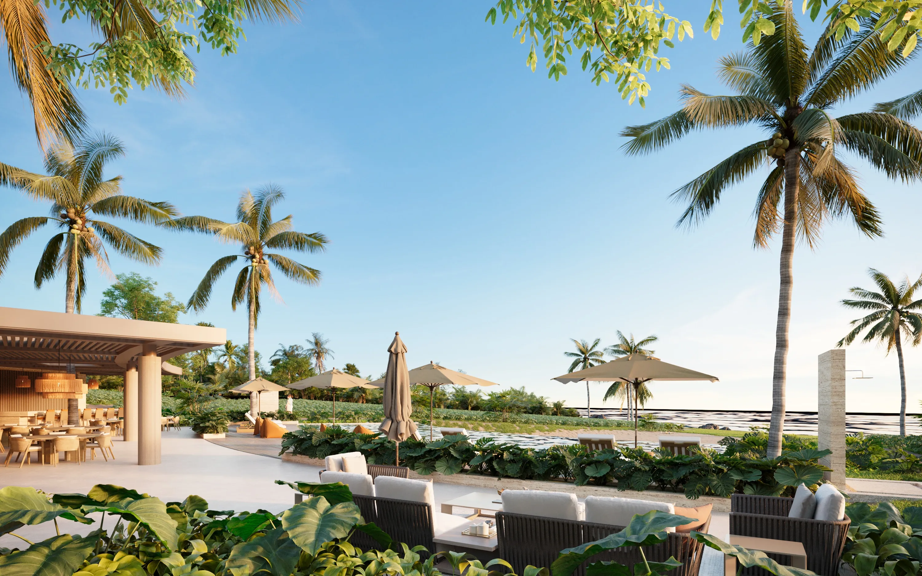 Beach club, interior